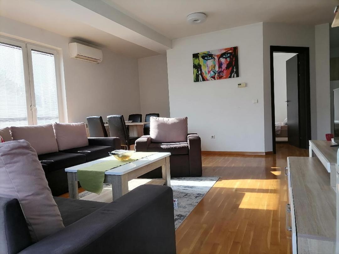 Big Apartment With Private Parking - Extra View 斯科普里 外观 照片